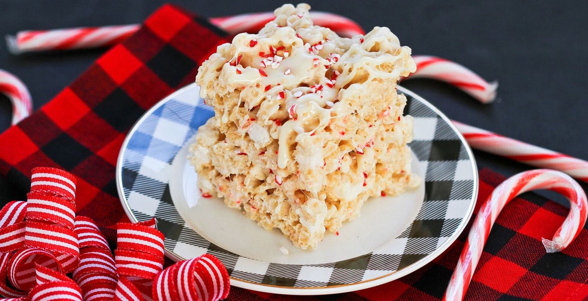 Candy Cane Crispy Treats Desktop