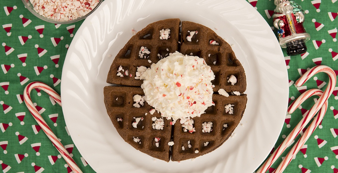 Chocolate Peppermint Belgian Waffles Desktop