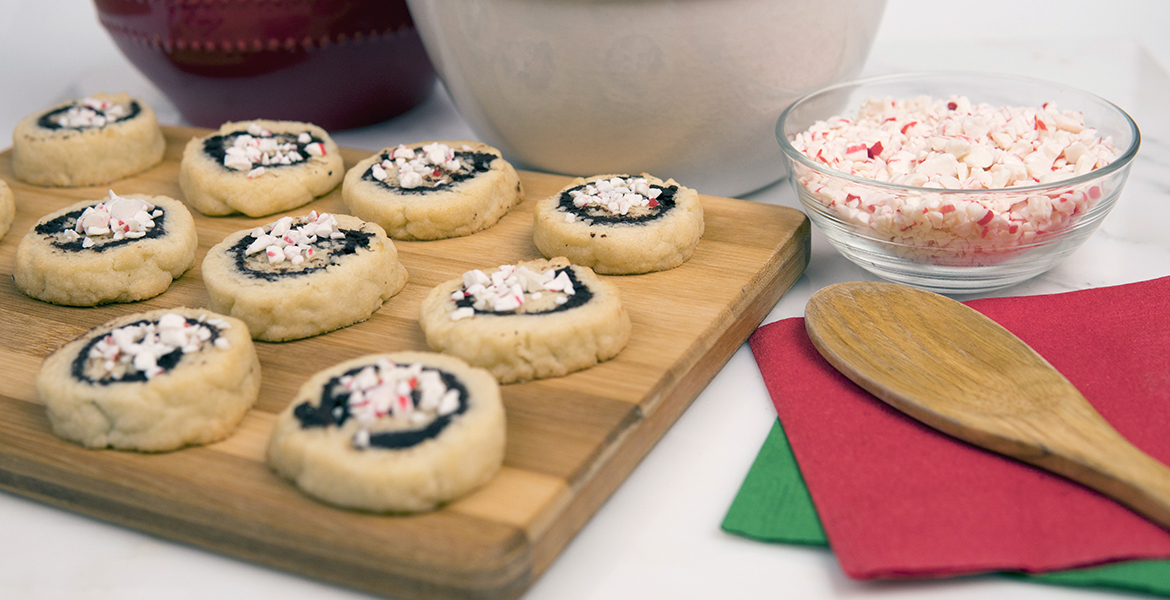 Chocolate Peppermint Pinwheel Cookies Desktop